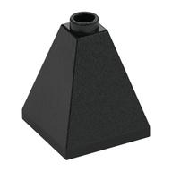 Brick Sloped 75° 2 × 2 × 2 Quadruple Convex Black
