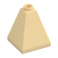Brick Sloped 75° 2 × 2 × 2 Quadruple Convex Tan