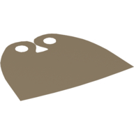 Neckwear Cape, Straight, Wide, Triangle Neck Cut [Spongy Stretchable Fabric] Dark Tan