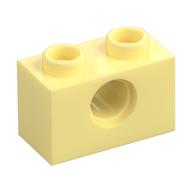 Technic Brick 1 × 2 [1 Pin Hole] Bright Light Yellow