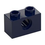 Technic Brick 1 × 2 [1 Pin Hole] Dark Blue