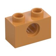 Technic Stein 1 × 2 [1 Pinloch] Earth Orange