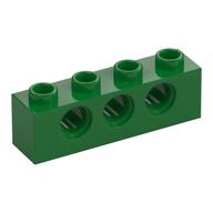 Technic Stein 1 × 4 [3 Pinlöcher] Dunkeltürkis