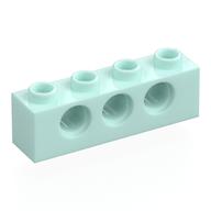 Technic Stein 1 × 4 [3 Pinlöcher] Hellaqua