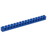 Technic Brick 1 × 16 [15 Pin Holes] Blue