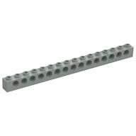 Technic Brick 1 × 16 [15 Pin Holes] Light Gray