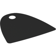 Neckwear Cape, Straight Bottom, One Top Hole [Spongy Stretchable Fabric] Black