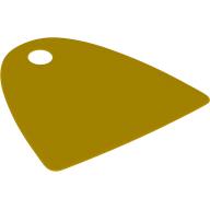 Neckwear Cape, Straight Bottom, One Top Hole [Spongy Stretchable Fabric] Yellow