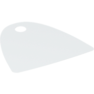 Neckwear Cape, Straight Bottom, One Top Hole [Spongy Stretchable Fabric] White
