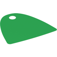 Neckwear Cape, Straight Bottom, One Top Hole [Spongy Stretchable Fabric] Green