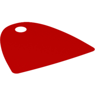 Neckwear Cape, Straight Bottom, One Top Hole [Spongy Stretchable Fabric] Red