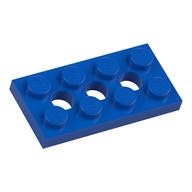 Technic Plate 2 × 4 [3 Holes] Blue