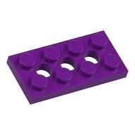 Technic Plate 2 × 4 [3 Holes] Purple