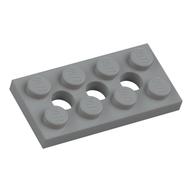 Technic Platte 2 × 4 [3 Löcher] Hellblaugrau