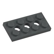 Technic Plate 2 × 4 [3 Holes] Dark Bluish Gray