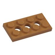 Technic Plate 2 × 4 [3 Holes] Medium Nougat