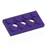Technic Platte 2 × 4 [3 Löcher] Dunkellila