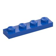 Platte 1 × 4 Blau