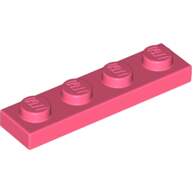 Plate 1 × 4 Coral