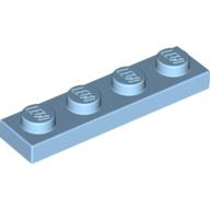Platte 1 × 4 Pastellblau