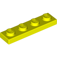 Plate 1 × 4 Vibrant Yellow