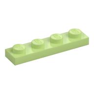 Platte 1 × 4 Gelbgrün
