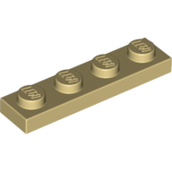 Platte 1 × 4 Beige