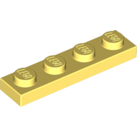 Plate 1 × 4 Bright Light Yellow