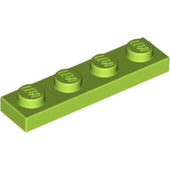 Plate 1 × 4 Lime