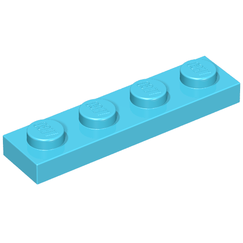 Plate 1 × 4 Maersk Blue
