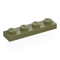 Plate 1 × 4 Olive Green