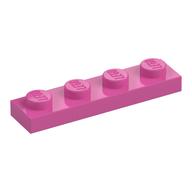 Plate 1 × 4 Medium Dark Pink