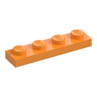 Plate 1 × 4 Medium Orange