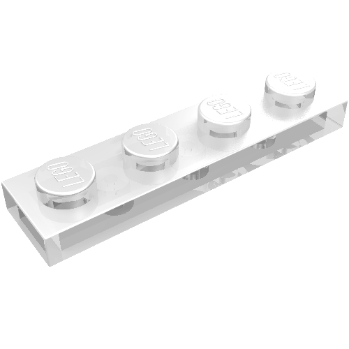 Plate 1 × 4 Trans-Clear