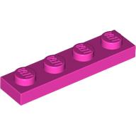 Platte 1 × 4 Dunkelrosa