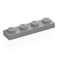 Plate 1 × 4 Light Bluish Gray