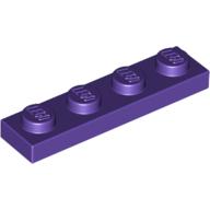Platte 1 × 4 Dunkellila