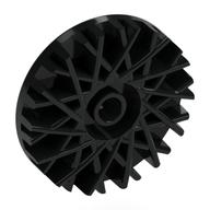 Wheel Cover / Hub Cap 28 Spokes 18mm D. Schwarz