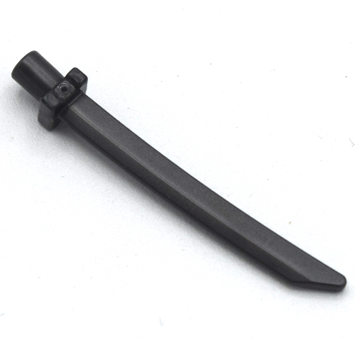 Weapon Sword Blade with Bar, Square Crossguard Pearl Titanium