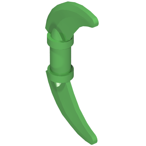 Weapon Scythe / Hook with Double Blades Bright Green