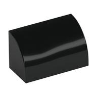 Bogenstein 1 × 2 × 1 Nr. Noppen Schwarz