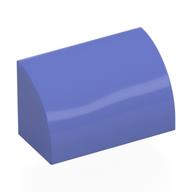 Brick Curved 1 × 2 × 1 No Studs Blue Violet