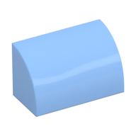 Bogenstein 1 × 2 × 1 Nr. Noppen Leuchtendes Hellblau