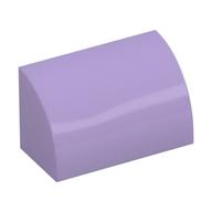 Brick Curved 1 × 2 × 1 No Studs Lavender