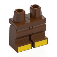 Hips and Reddish Brown Medium Legs with Yellow Toes print Rotbraun