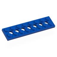 Technic Plate 2 × 8 [7 Holes] Blue