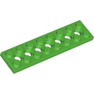 Technic Platte 2 × 8 [7 Löcher] Hellgrün