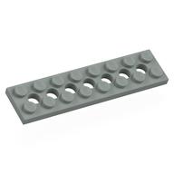 Technic Plate 2 × 8 [7 Holes] Light Gray