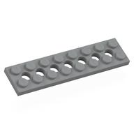 Technic Platte 2 × 8 [7 Löcher] Hellblaugrau