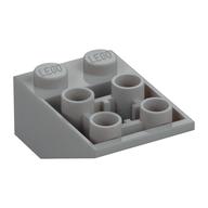 Brick Sloped Inverted 33° 3 × 2, Connections between Studs, Ovoid Bottom Pin Hellblaugrau